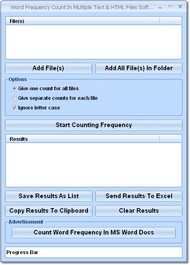 Word Frequency Count Software screenshot